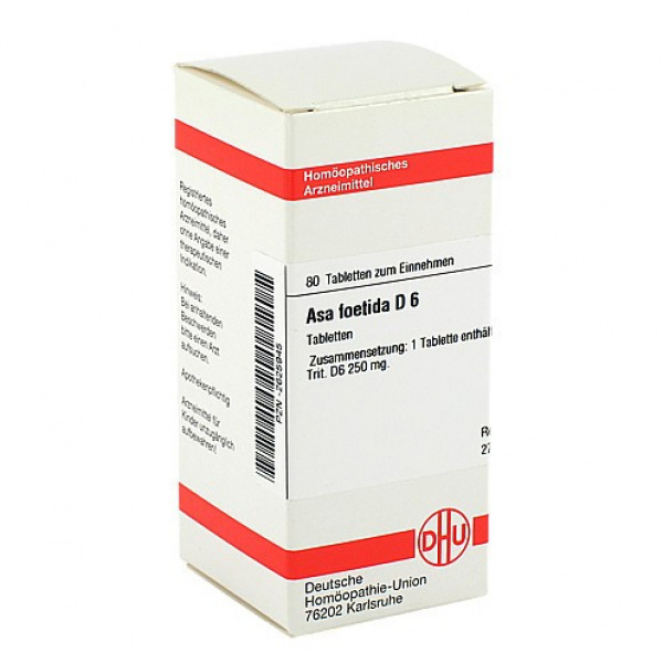 Asa Foetida D6 confezione da 80 compresse