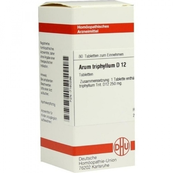 Arum Triphyllum D12 confezione da 80 compresse