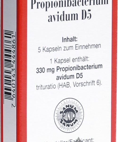Propionibacterium avidum D5 capsule