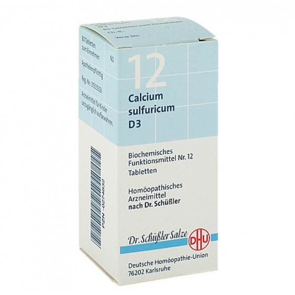 DHU 12 Calcium Sulfuricum D3 confezione da 80 compresse