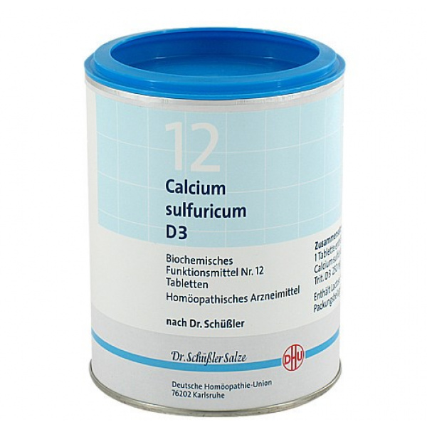 DHU 12 Calcium Sulfuricum D3 confezione da 1000 compresse