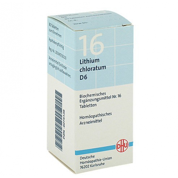 DHU 16 LITHIUM CHLORATUM D6 – 80 CPS