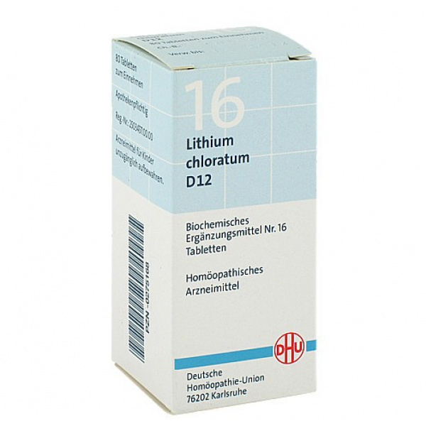 DHU 16 LITHIUM CHLORATUM D12 - 80 CPS