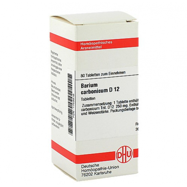 Barium Carbonicum D12 confezione da 80 compresse