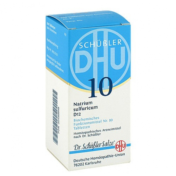 DHU 10 NATRIUM SULFURICUM D 12 – 200 CPS