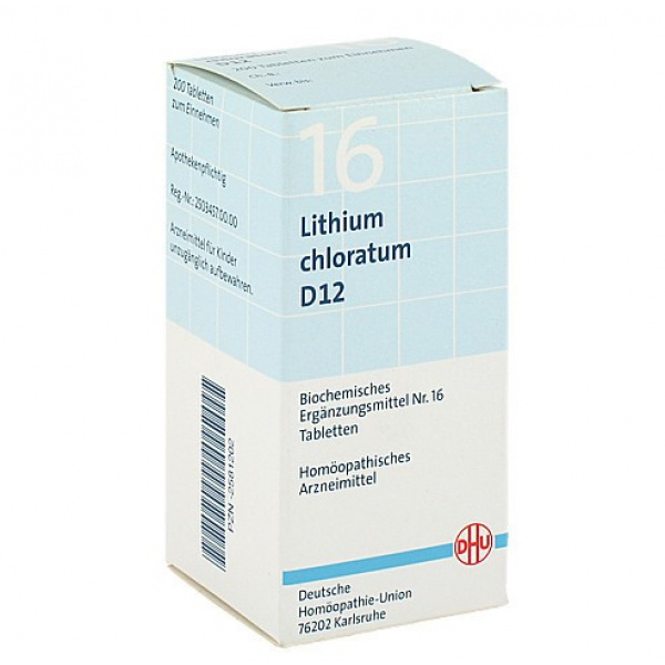 DHU 16 LITHIUM CHLORATUM D12 - 200 CPS