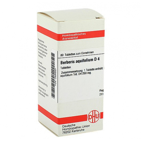 Berberis Aquifolium D4 confezione da 80 compresse