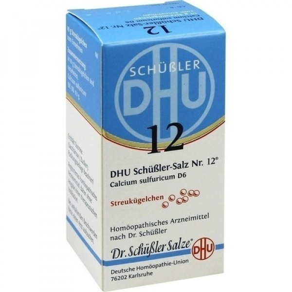 DHU 12 Calcium Sulfuricum D6 confezione da 10gr