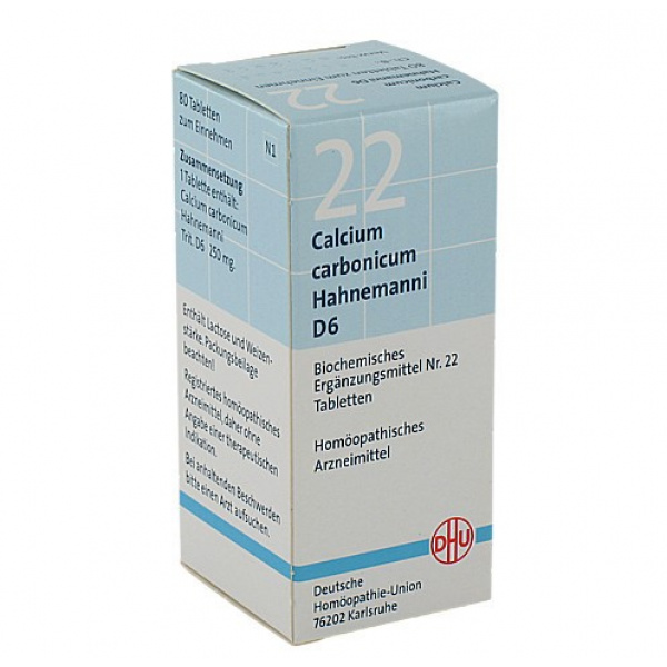 DHU 22 CALCIUM CARBONICUM HAHNEMANNI D6 – 80 CPS