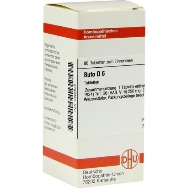 Bufo D6 confezione da 80 compresse