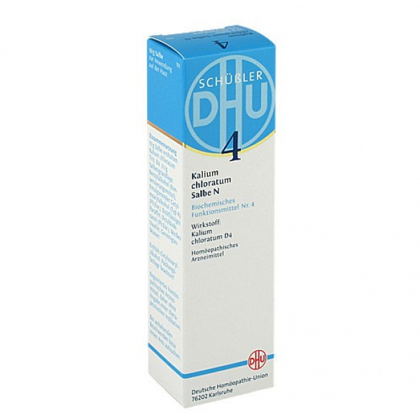 DHU 4 Kalium Chloratum N D4 pomata confezione da 50gr