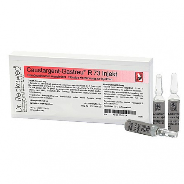Caustargent Gastreau R 73 Dr. Reckeweg confezione da 10 fiale