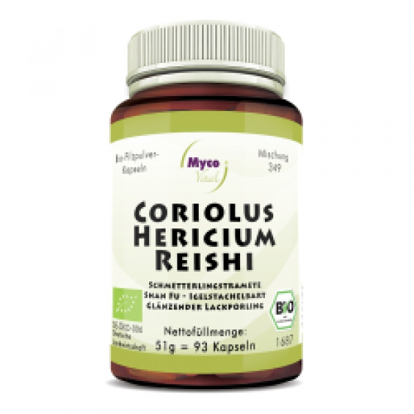 Coriolus hericium reishi confezione da 93 capsule