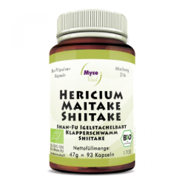 Hericium maitake shiitake confezione da 93 capsule