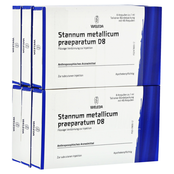 STANNUM MET. prep. D8  48x1 ml fiale