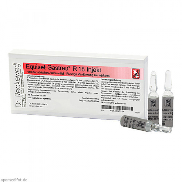 EQUISET - GASTREU R18   -  fiale 10x 2ml