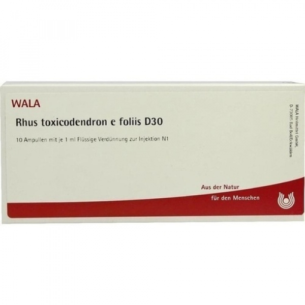 RHUS TOXICODENDRON E FOLIIS D30  - FIALE 10 X 1 ML