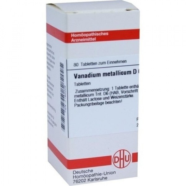 VANADIUM METALLICUM D6 80 COMPRESSE
