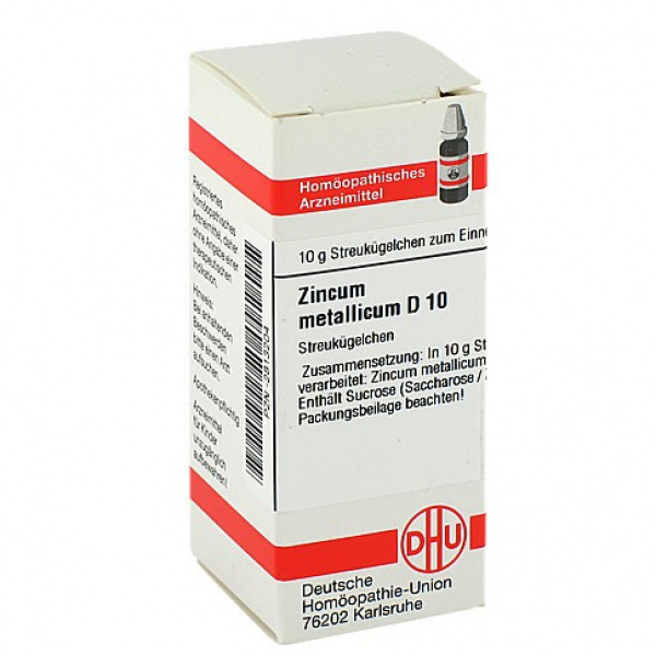 ZINCUM METALLICUM D10 DHU GLOBULI CONFEZIONE DA 10 G