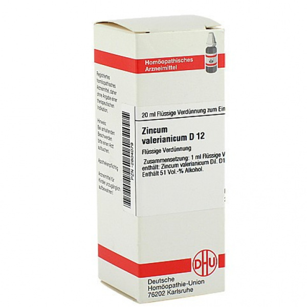 ZINCUM VALERIANICUM D12 DHU DILUZIONE CONFEZIONE DA 20 ML
