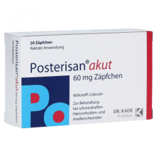 Posterisan Akut - supposte da 60mg - 20 pz