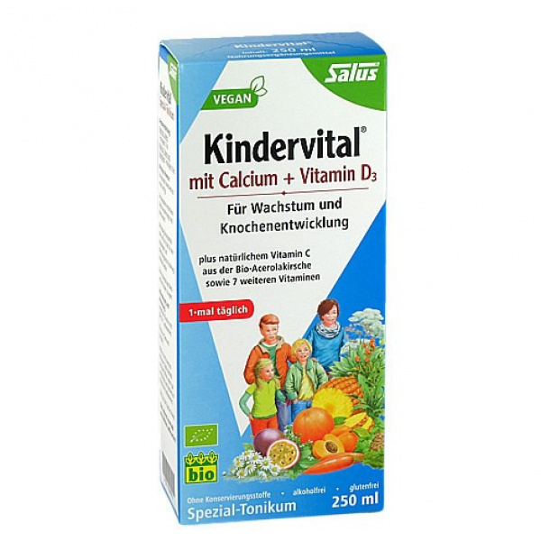Succo Floradix Kindervital con Calcio e Vitamina D3 confezione da 250ml
