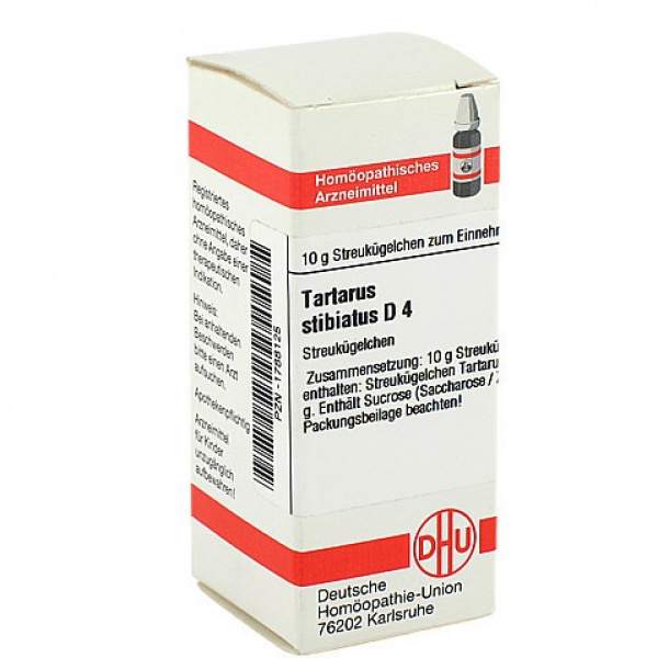 TARTARUS STIBIATUS D4 GLOBULI 10 G