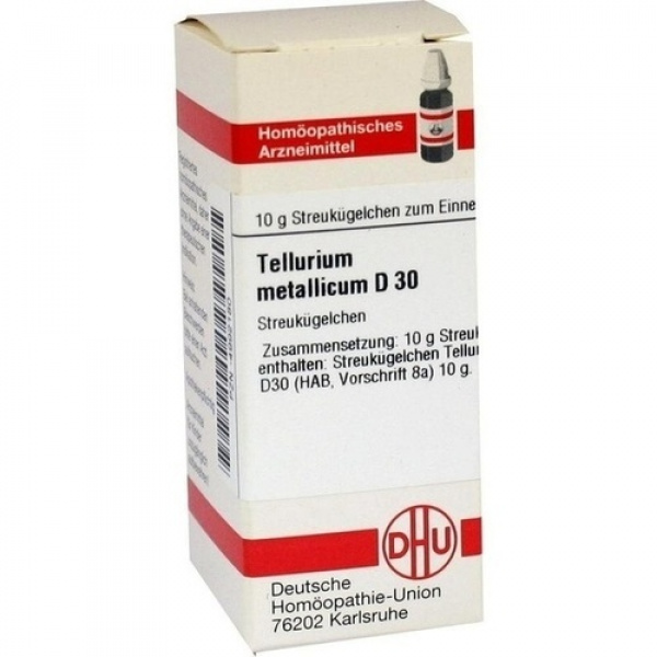 TELLURIUM METALLICUM D30 GLOBULI 10 G