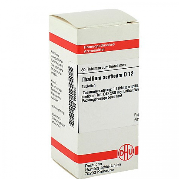 THALLIUM ACETICUM D12 80 COMPRESSE