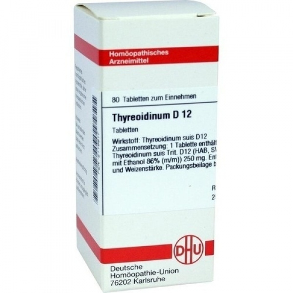 THYREOIDINUM D12 80 COMPRESSE