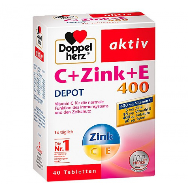 DoppelHerz C + Zinco + E 400 - 40pz