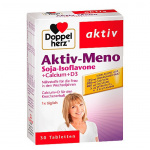Doppelherz Aktiv-Meno Isoflavoni di soia + Calcio +Vitamina D3 nutrienti per le donne in menopausa 30 compresse