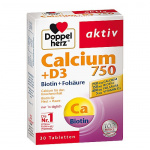 DoppelHerz Calcium 750 + D3 + Biotin - 30pz