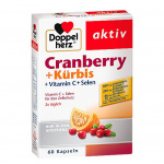 DoppelHerz Cranberry (mirtillo) + Kürbis (zucca) + Vitamina C + Selenio - 60 capsule