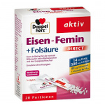 Doppelherz Aktiv Ferro - Donna Ferro+ acido folico - 20 bustine gusto frutti di bosco