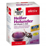 DoppelHerz preparato per bevanda calda al sambuco + Vitamina C + Zinco - 10 pz