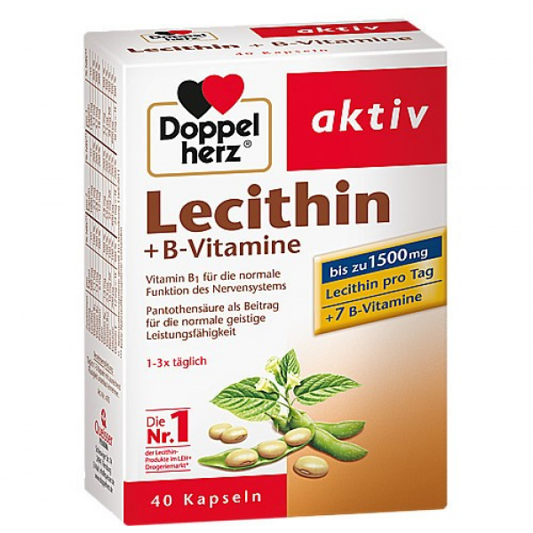 DoppelHerz Lecithin + Vitamine del gruppo B - 40pz