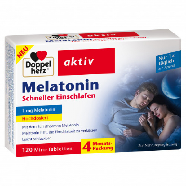 DoppelHerz Melatonin - addormentarsi velocemente - 120 pz