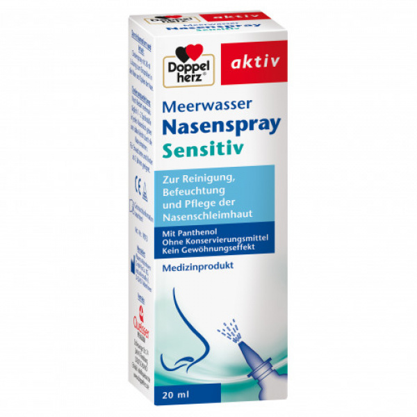 DoppelHerz Nasenspray sensitiv - acqua di mare +Panthenol - 20ml