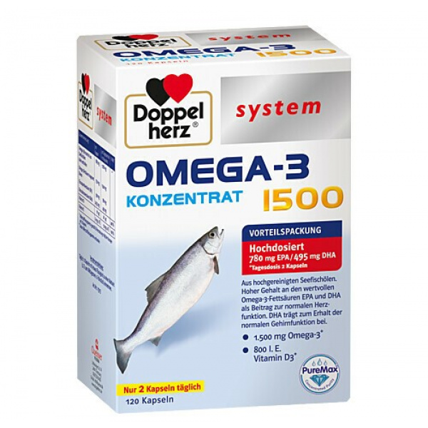 DoppelHerz Omega 3 konzentrat 1500 - 120pz