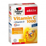 DoppelHerz Vitamina C 1000 + Vitamina D depot - 100 pz