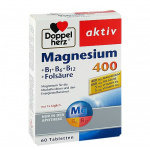 Doppelherz Aktiv Magnesio 400 + B1 + B6 +B12 + acido folico confezione da 60 compresse
