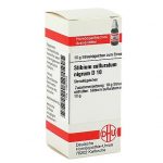 STIBIUM SULFURATUM NIGRUM D10 GLOBULI 10 G