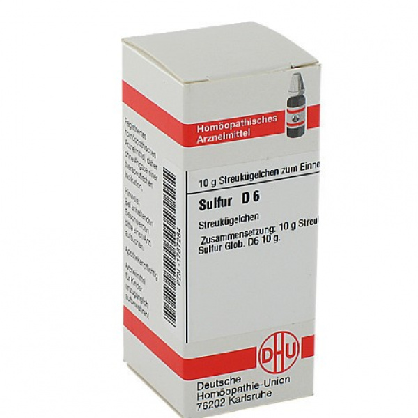 SULFUR D6 GLOBULI 10 G