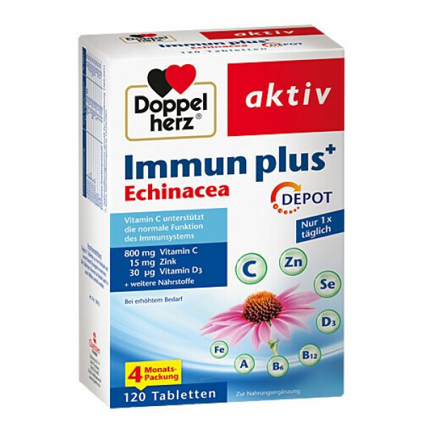 DoppelHerz Immun Plus Echinacea - 120pz