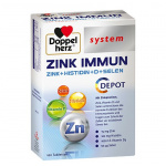 Doppelherz system immunitario Zinco + Istidina + vitamina D + Selenio depot 100 compresse