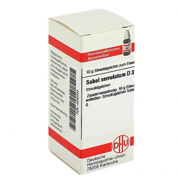 SABAL SERRULATUM D3 GLOBULI 10 G