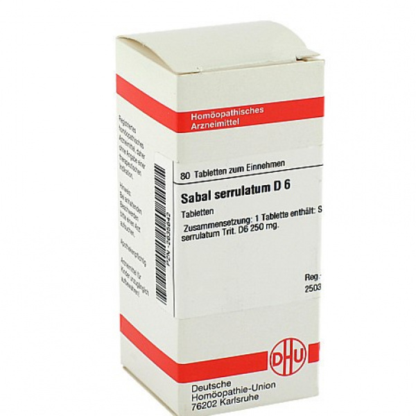SABAL SERRULATUM D6 80 COMPRESSE