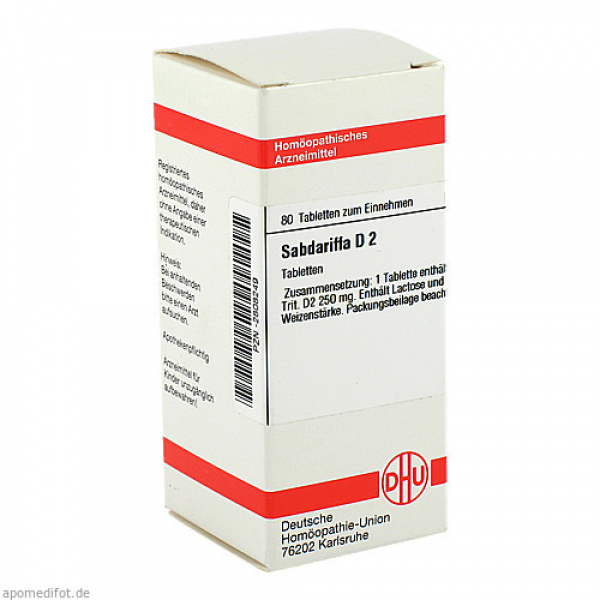 SABDARIFFA D2 80 COMPRESSE