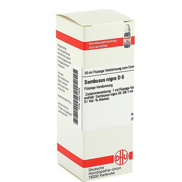 SAMBUCUS NIGRA D6 DILUIZIONE 20 ML
